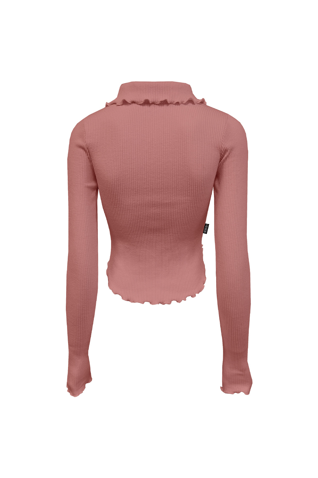 Ribbed Tension Two Way Glamour Zip Up Indie Pink