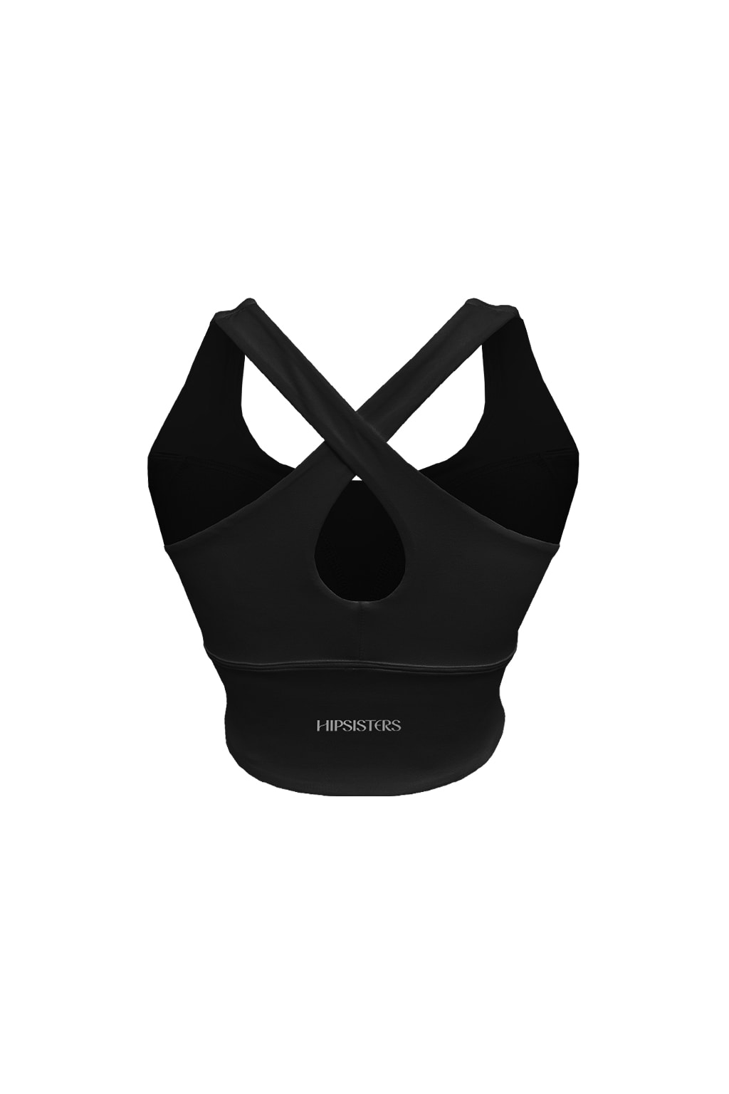 All-in-one support bra top black