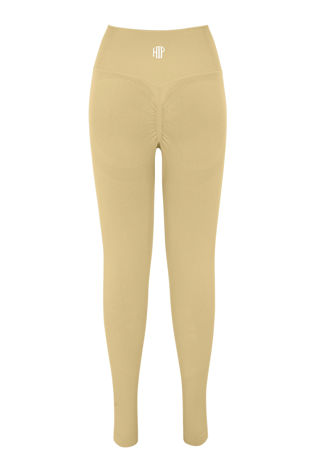 Power Support Hip-Up Leggings Yellow Beige